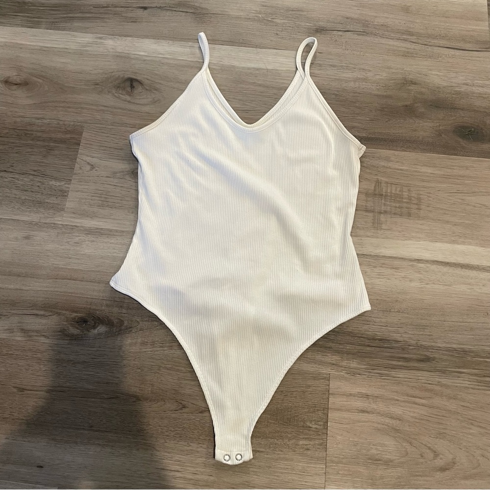 American Eagle Ribbed Tank Bodysuit XL